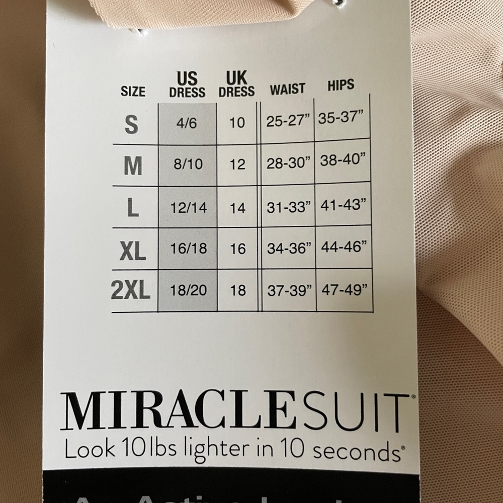 MIRACLE SUIT Camisole Shaper 2XL NWT - Picture 5 of 7